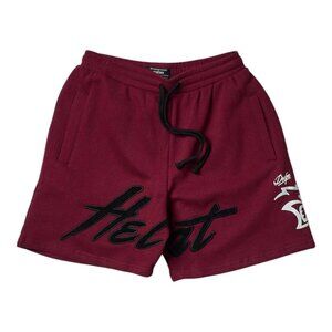 Dodge Hellcat Embroidered Shorts Burgundy Men's Size 3XL XXXL